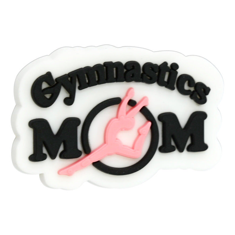 Wholesale Random 100pcs Gymnastics Series Ballpoint Pen Accessories  Beads Focal Beads