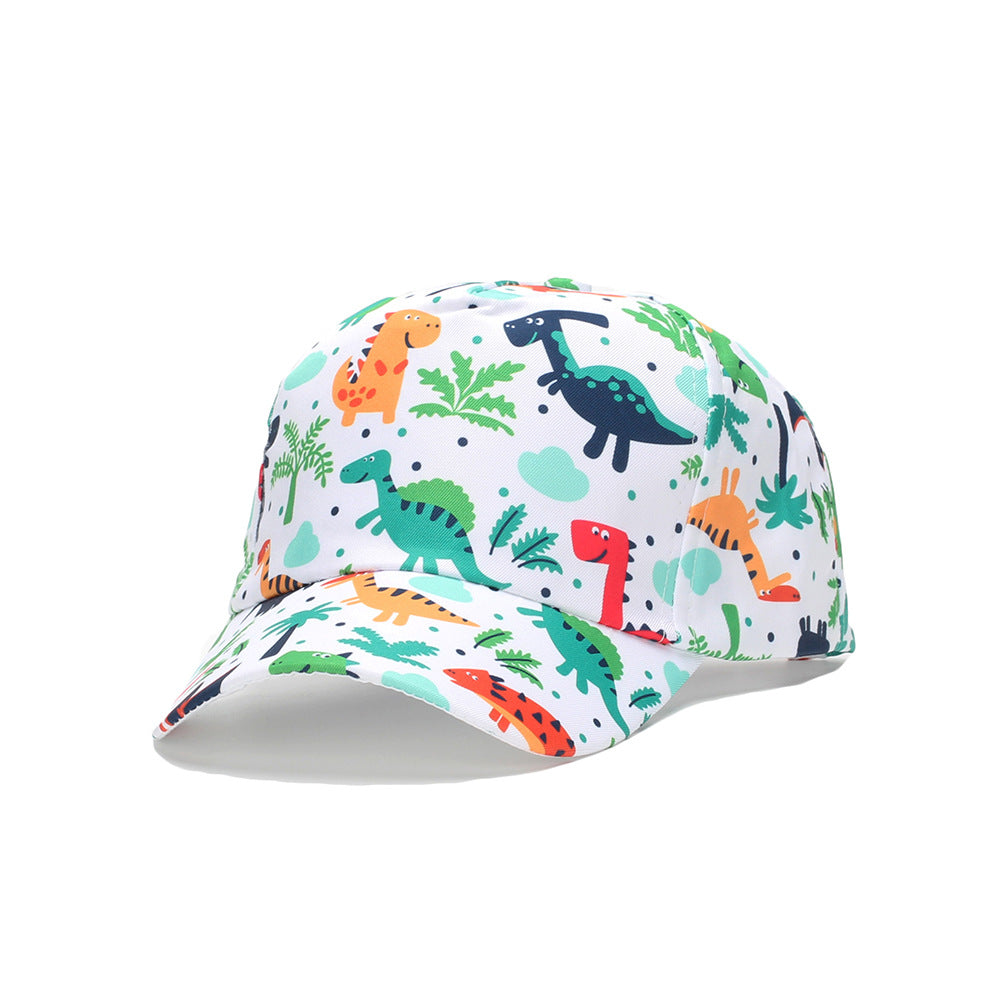 Wholesale Cotton Polyester Cartoon Animal Fruit Print Kids Baseball Cap