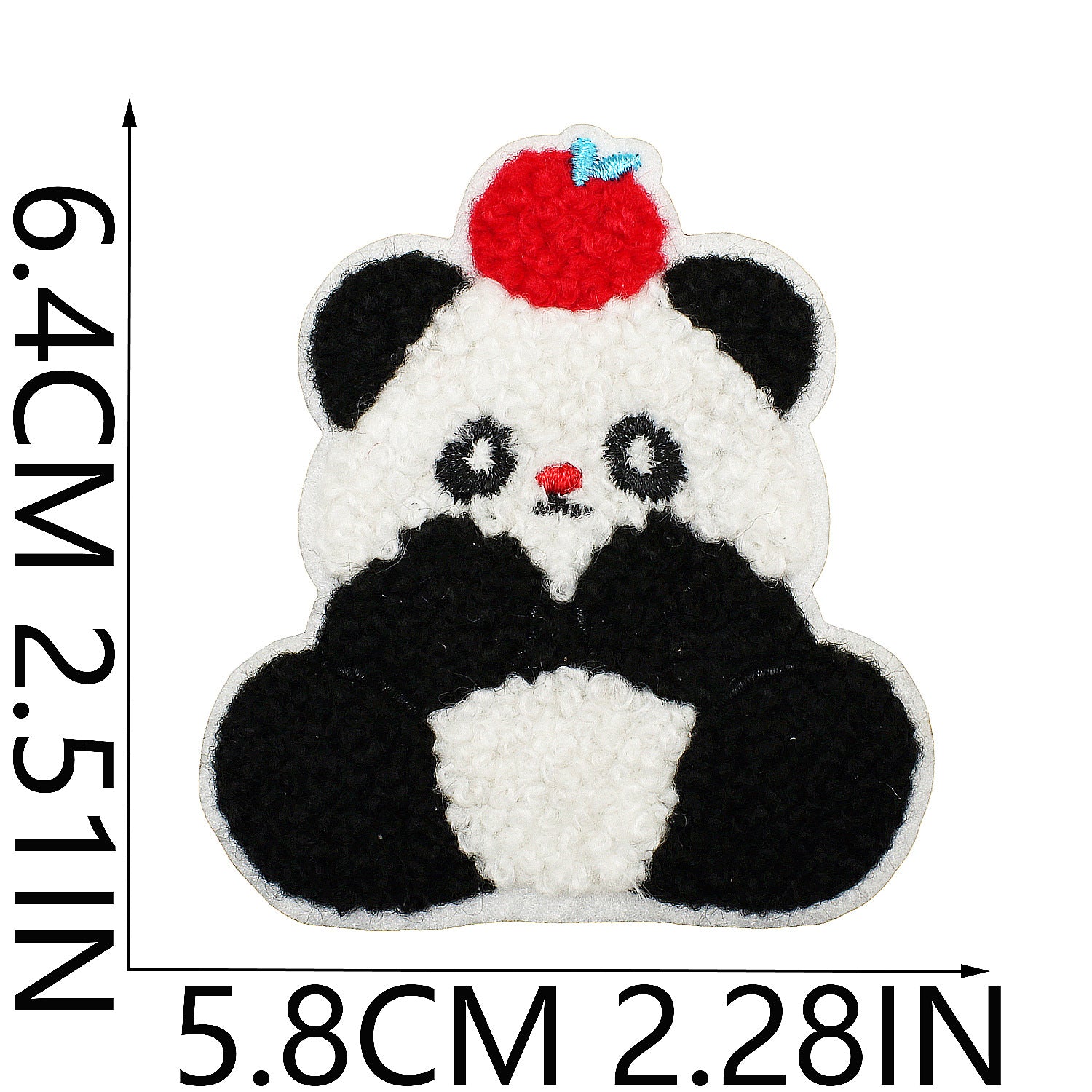 Wholesale Cute Panda Embroidery Patch For Clothing And Bag Decoration DIY Craft Supply Trendy Fashion Accessory For Resale