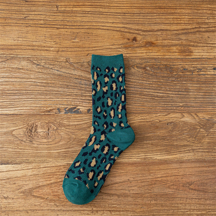 Wholesale Cotton Leopard Print Stockings