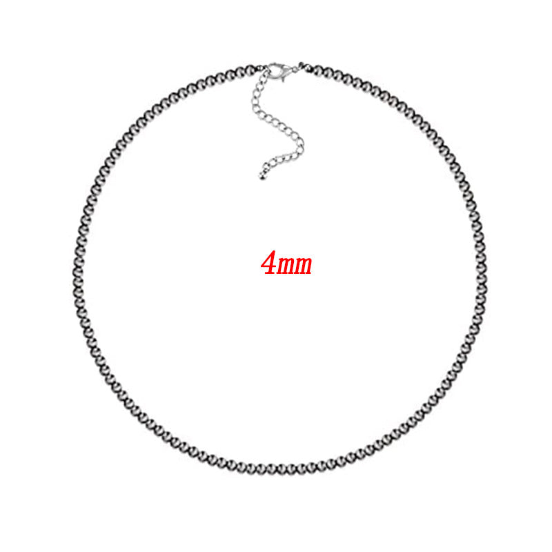 Wholesale Western Style Vintage Engraved Turquoise Pendant Multi-layered Necklace