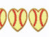 Wholesale Trendy Embroidered Chenille Heart Rugby Patch Fashion Accessory For Coats