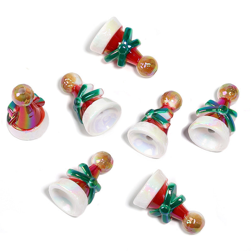 Wholesale  20pcs/pack Christmas hat  snowflake  reindeer antler bead Acrylic Beads