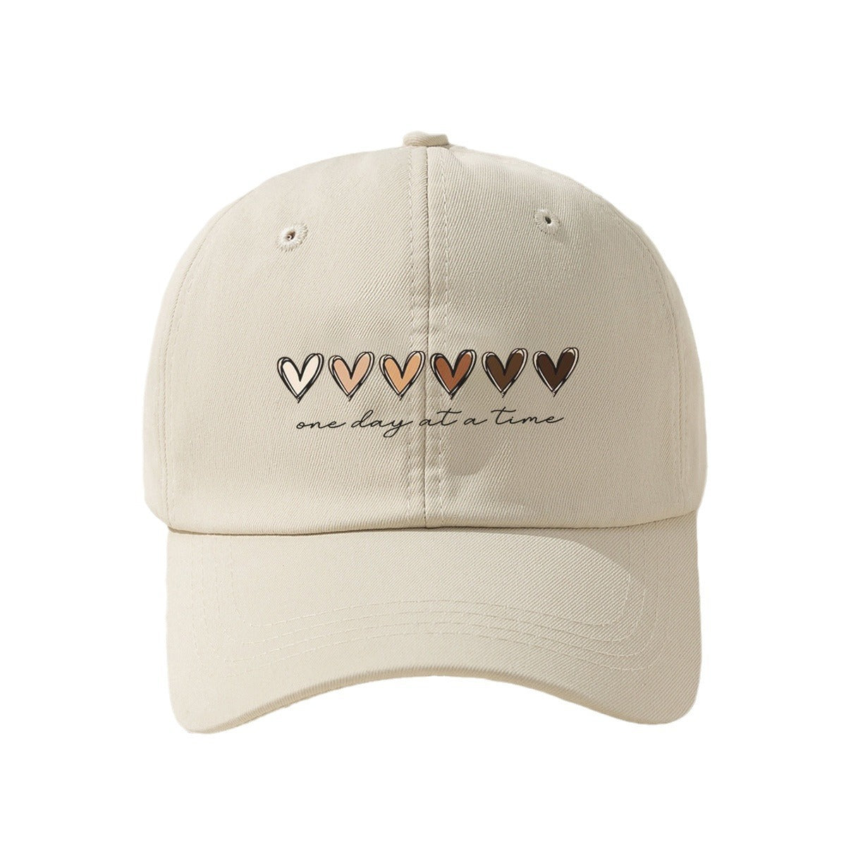Wholesale Printed Heart Gradient English Letters Baseball Cap