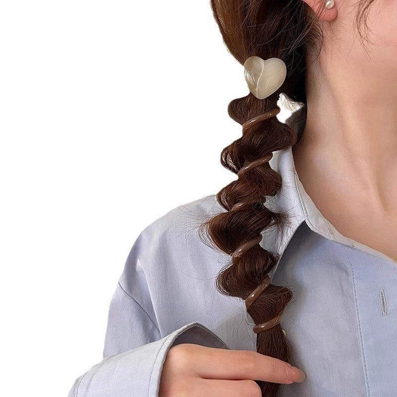 Wholesale Japanese Style Simple Bubble Braid High-grade Ponytail Braid Artifact Telephone Line Hair Scrunchies