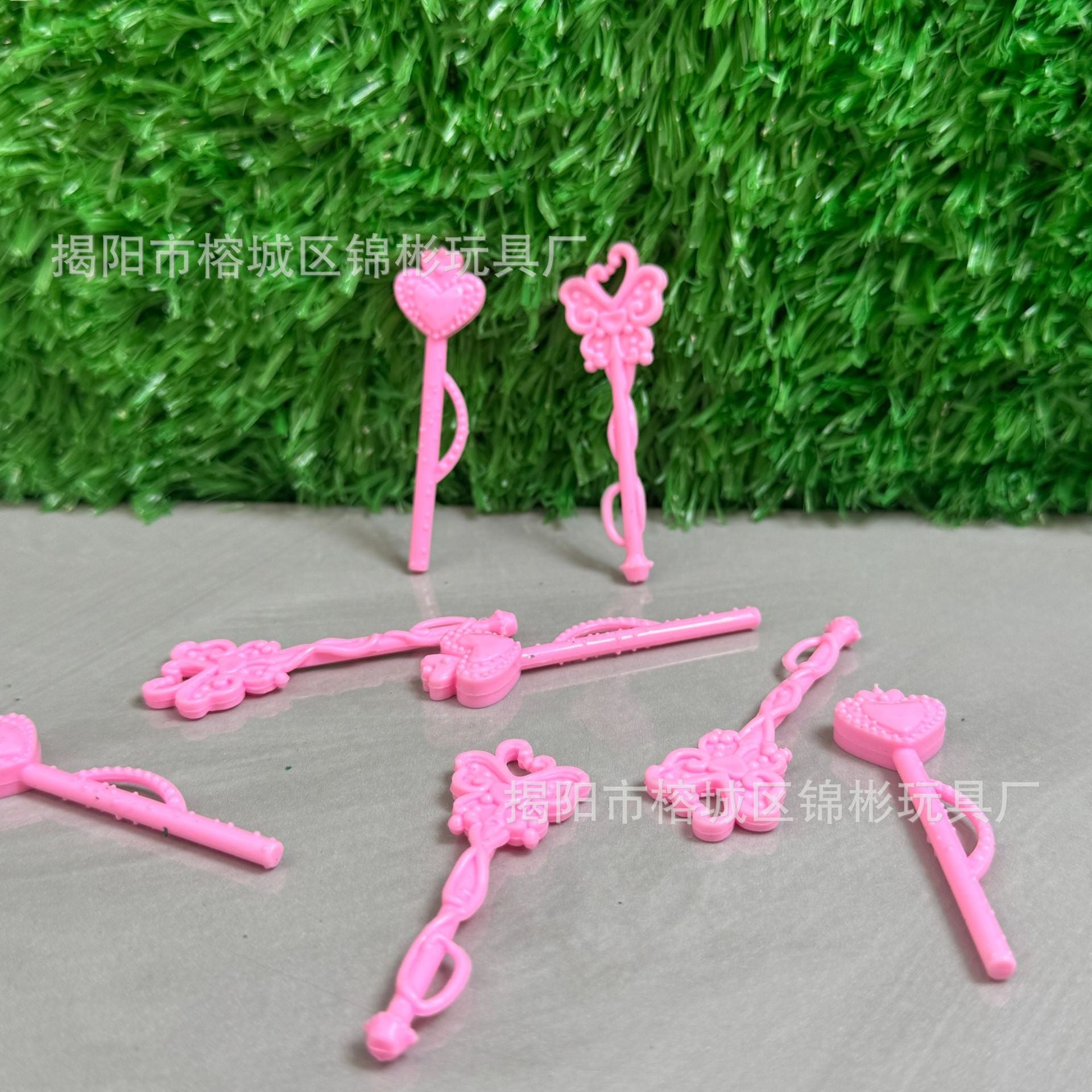 Wholesale 10pcs Mini Butterfly Love Magic Wand Small Cane Doll Accessories