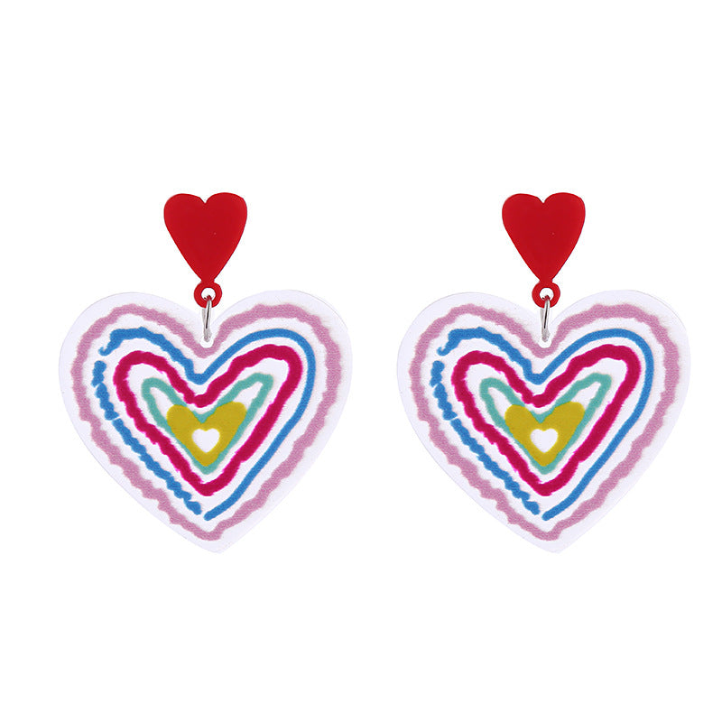 Wholesale Valentine's Day Love Acrylic Earrings