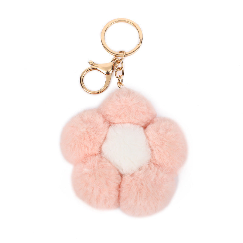 Wholesale Flower Plush Keychain