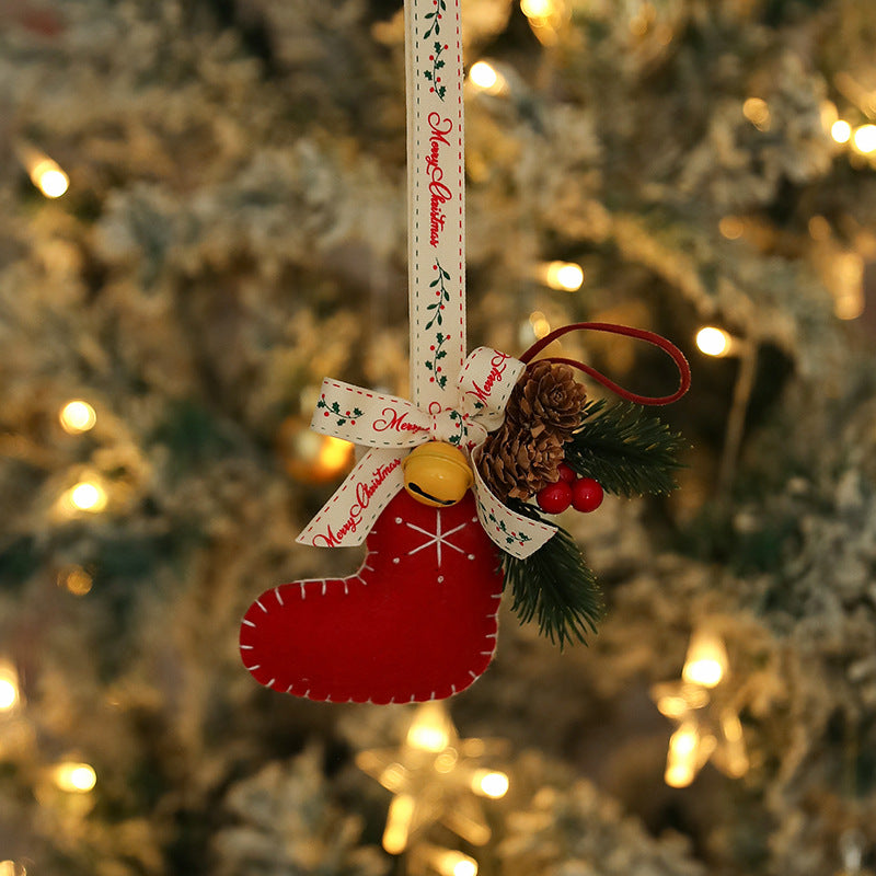 Wholesale Christmas gift plush Christmas tree pendant Christmas decoration