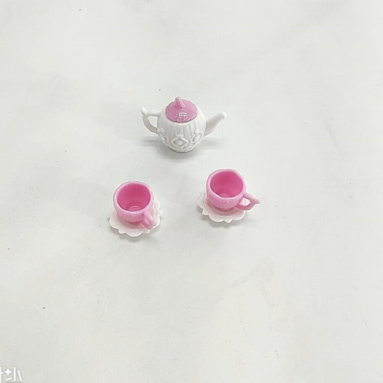 Wholesale  toy doll accessories, teapot, toy teacup color random, one teapot two teacups