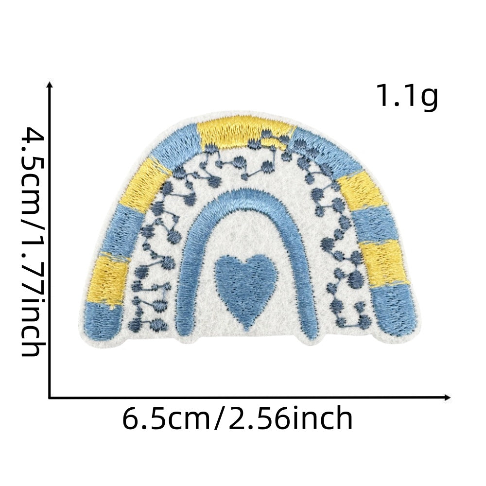 Wholesale Cartoon flower  butterfly  heart embroidery DIY patches