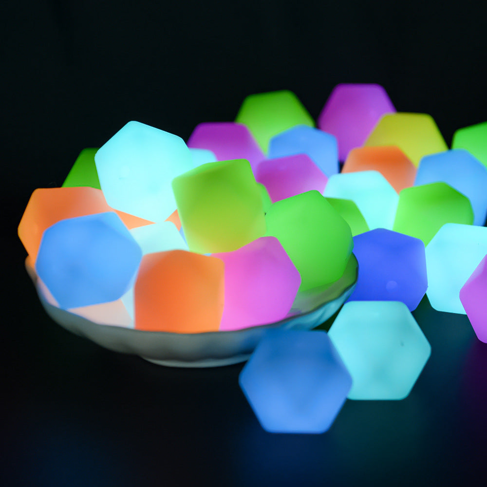 Wholesale 50pcs Glow In The Dark Silicone Round Beads