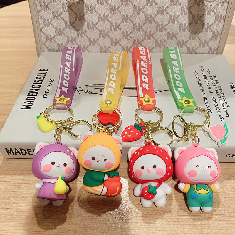 Wholesale Silicone Lamb Cup Keychain