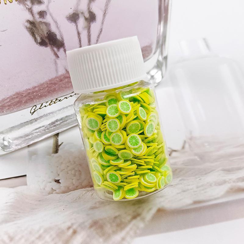 Wholesale Fruit clay slices 20ml small bottle 15g