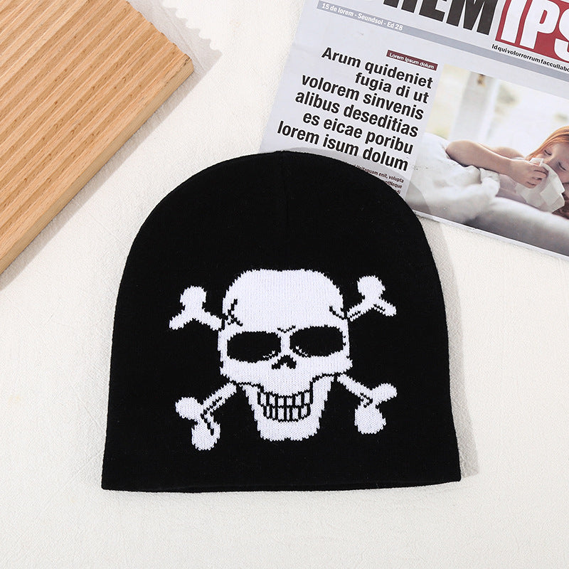 Wholesale Halloween Knitted Hat Skull Warm Woolen Hat