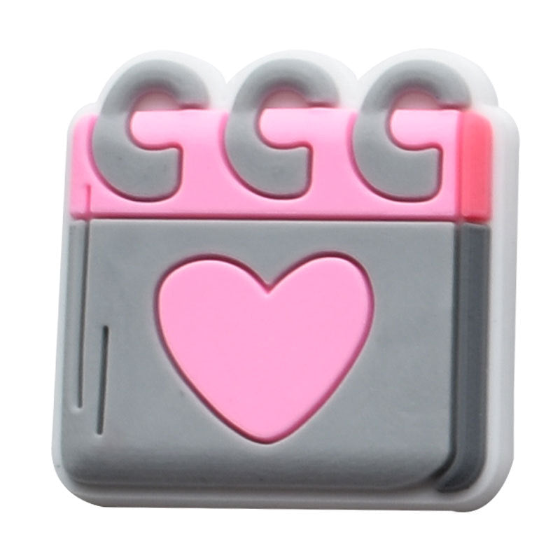 Wholesale Random 100pcs Red Valentine' s Day Series Croc Charms