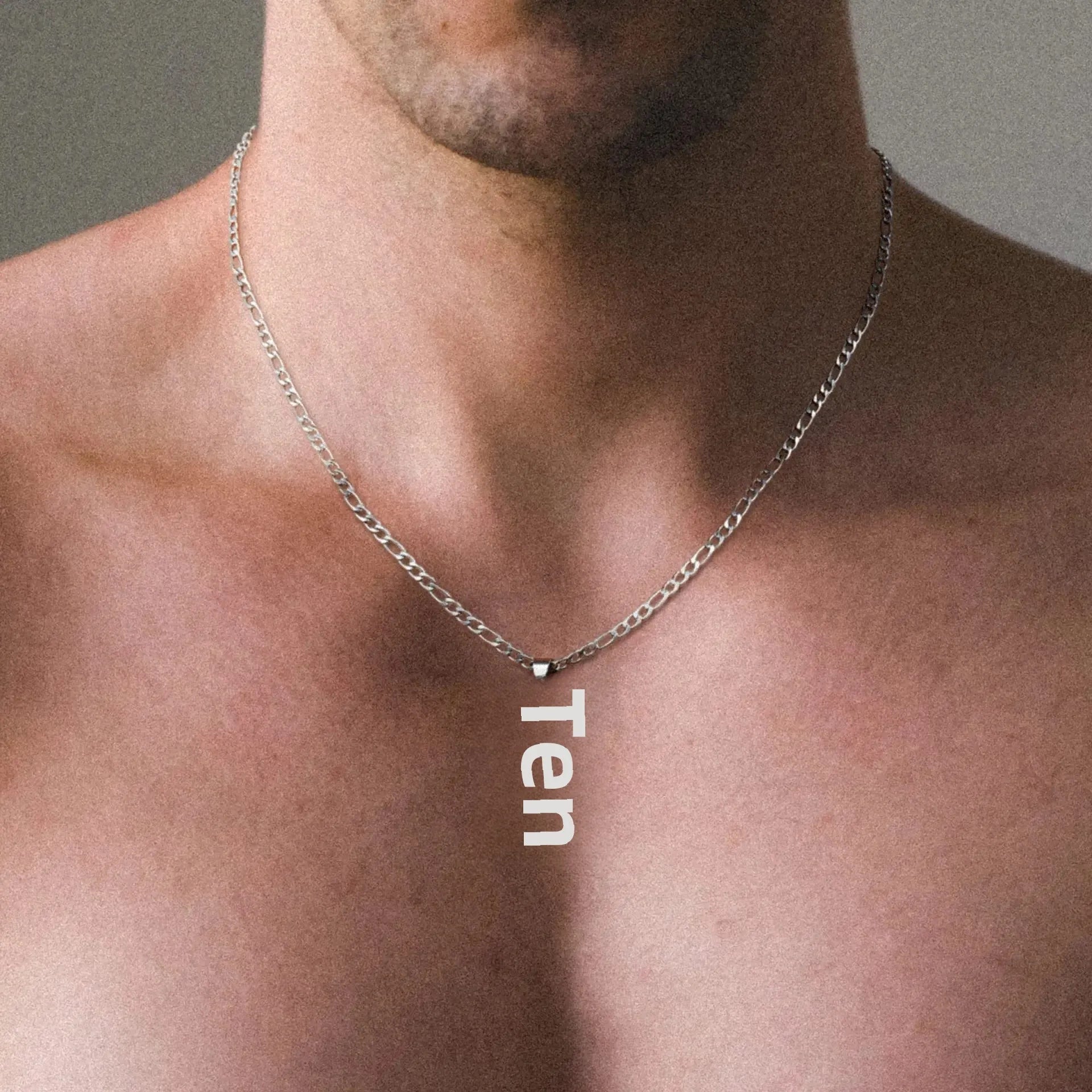 Wholesale Gold Plated Stainless Steel Cross Necklace Men's Figaro Chain