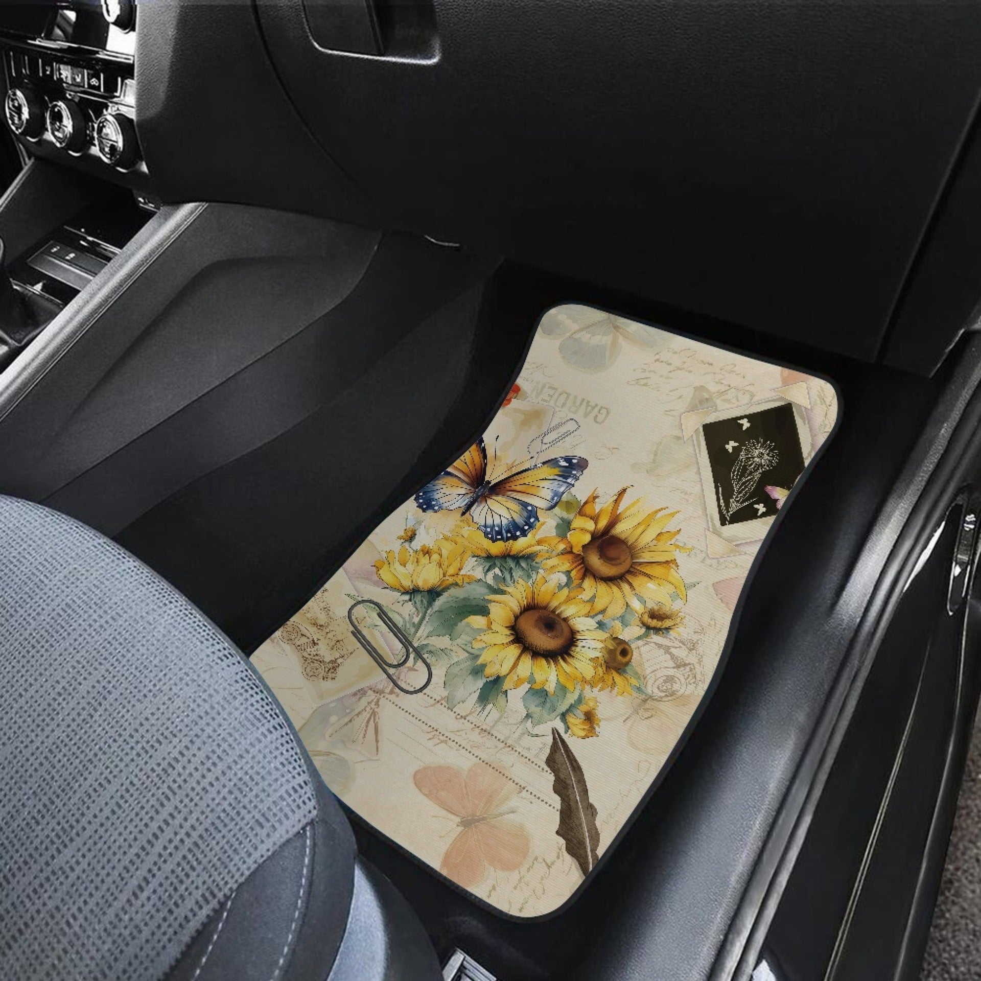 Wholesale Milk Patterned Universal Element Automotive Fabric Floor Mats