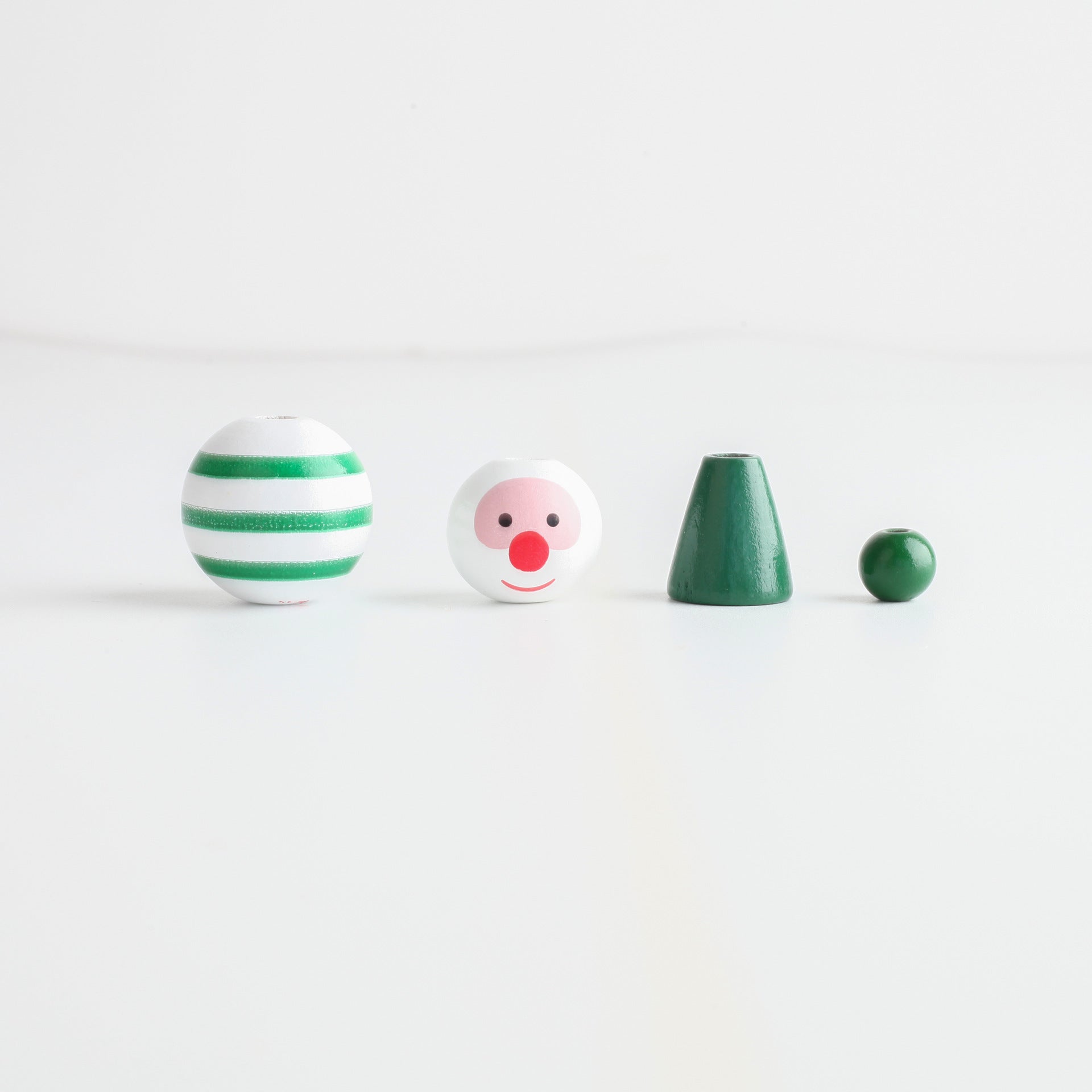 Wholesale 10pcs/ pack Christmas wooden beads doll snowman wooden beads