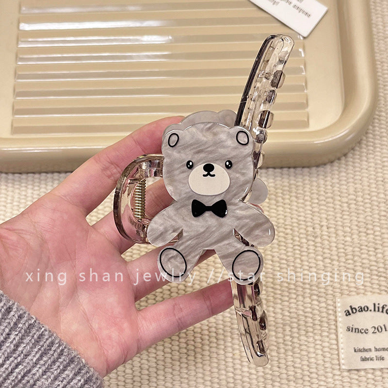 Wholesale Cute Teddy Bear Cartoon Hairstyle Shark Hair Clips