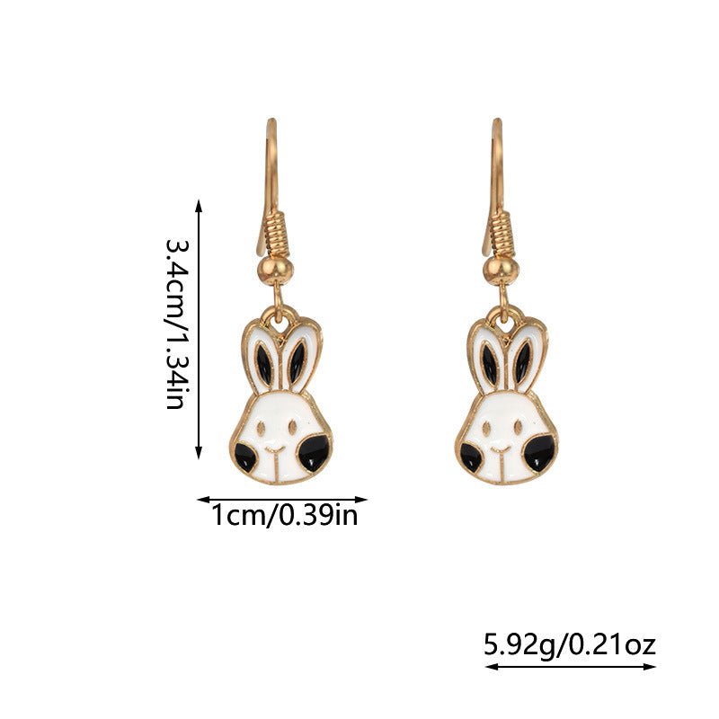 Wholesale Easter cartoon cute rabbit earrings