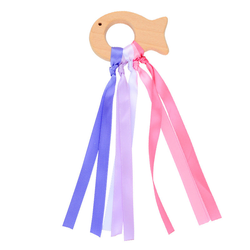 Wholesale Baby Colorful Beech Wood Baby Teether Toys