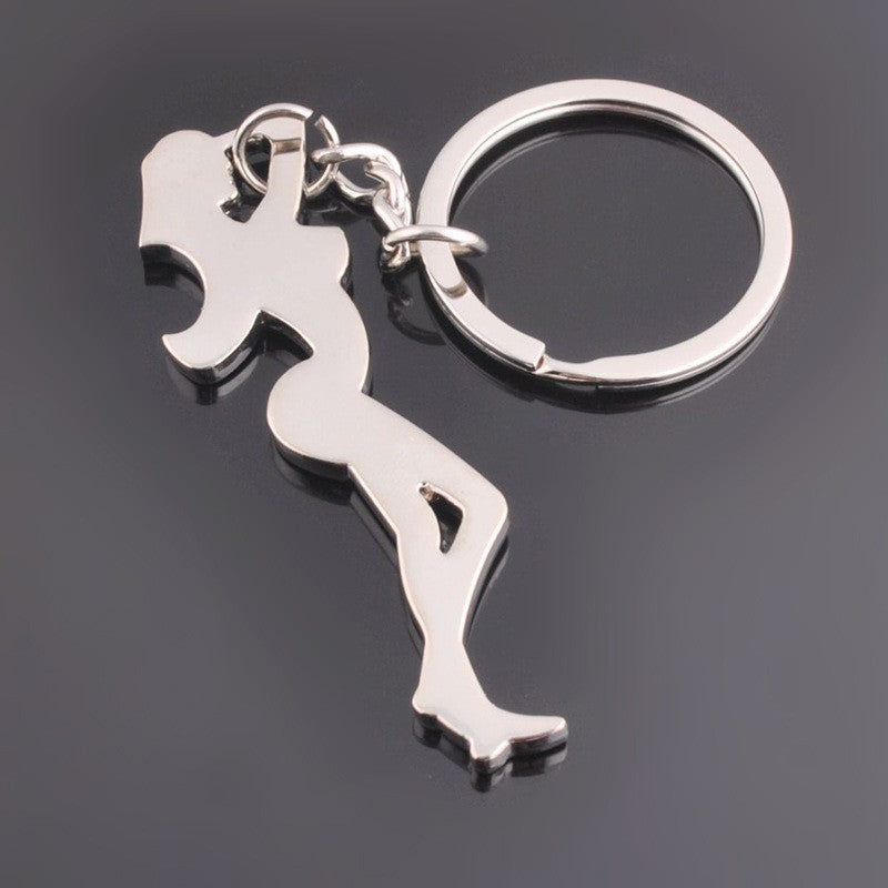 Wholesale Small Foot Metal Bottle Opener Key Ring