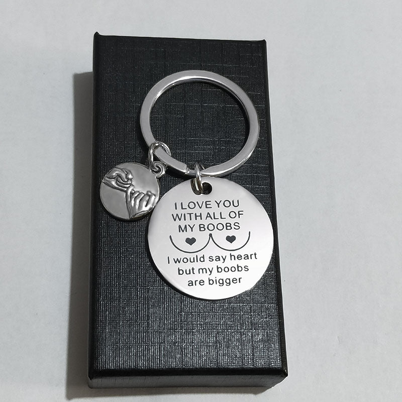 Wholesale Valentine's Day Hook Metal Keychain