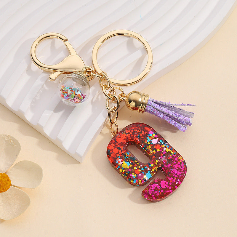 Wholesale Lucky Number Resin Keychain