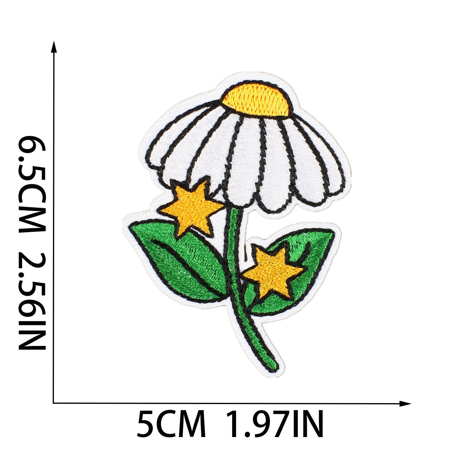 Wholesale Cute Flower, Grass and Bee Embroidery Patch FS