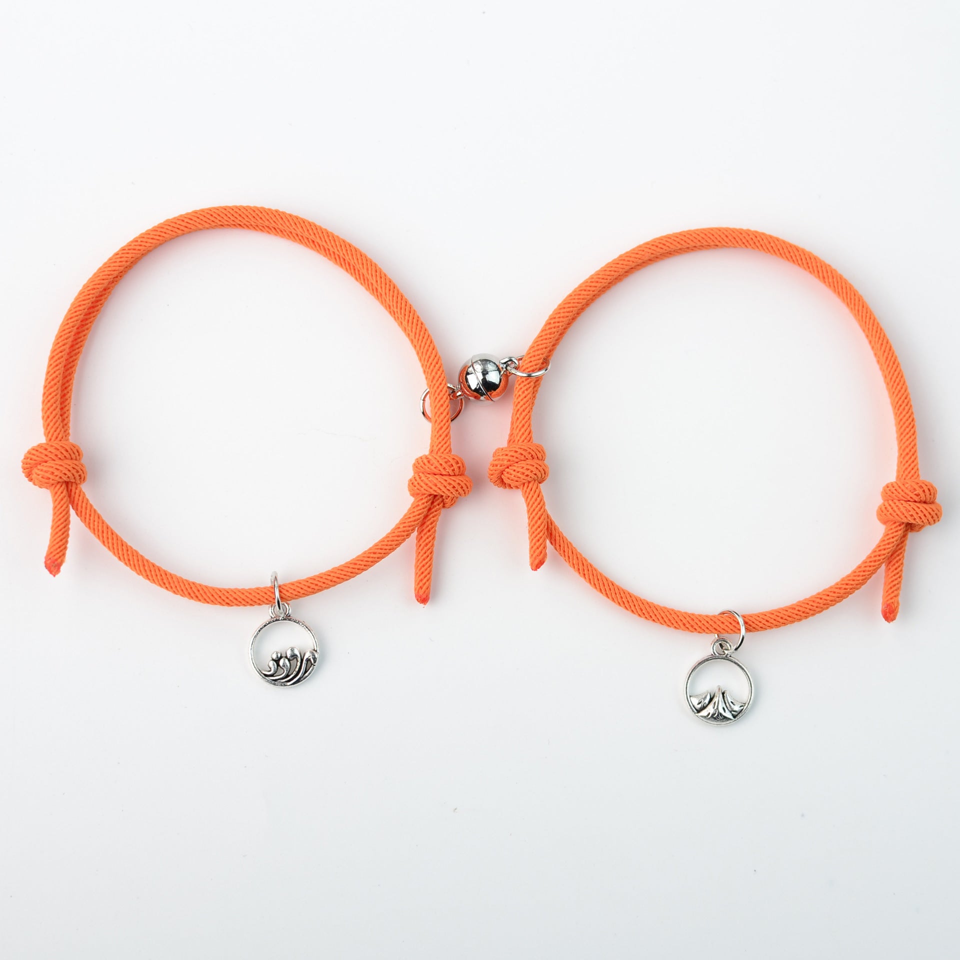 Wholesale  Magnetic Attraction Couple Pair Braided Cord Bracelets