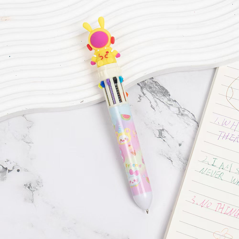 Wholesale Cartoon Head Ten Color Pen