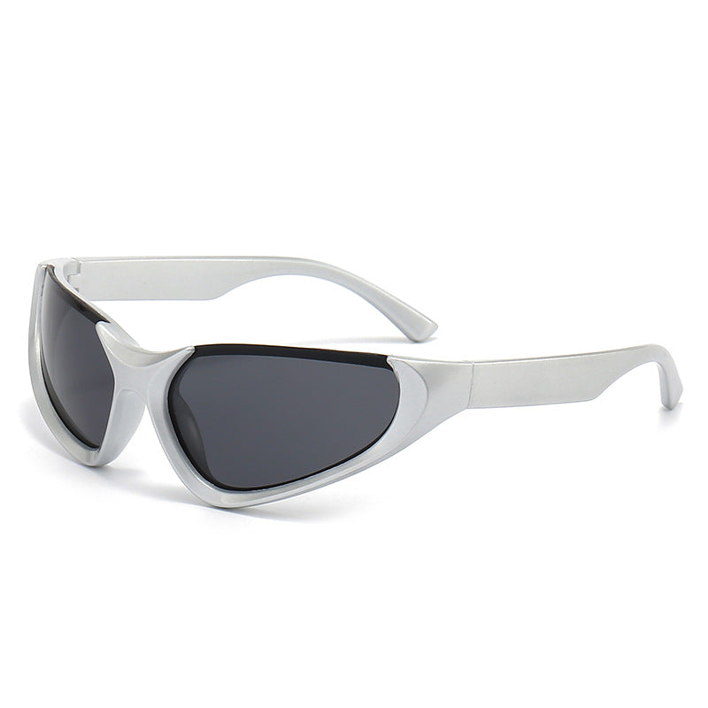 Wholesale Punk Party Half Frame Y2K PC Sunglasses