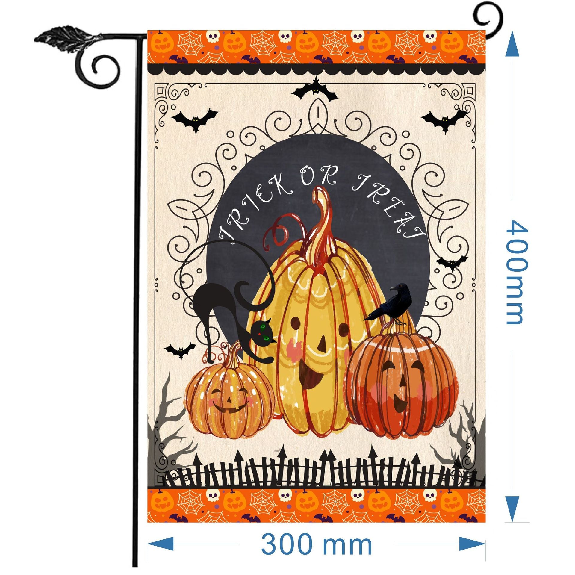 Wholesale Christmas garden flag linen print outdoor small flag yard decoration flag