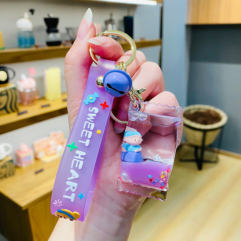 Llavero de botella de flotador acrílico acrílico al por mayor