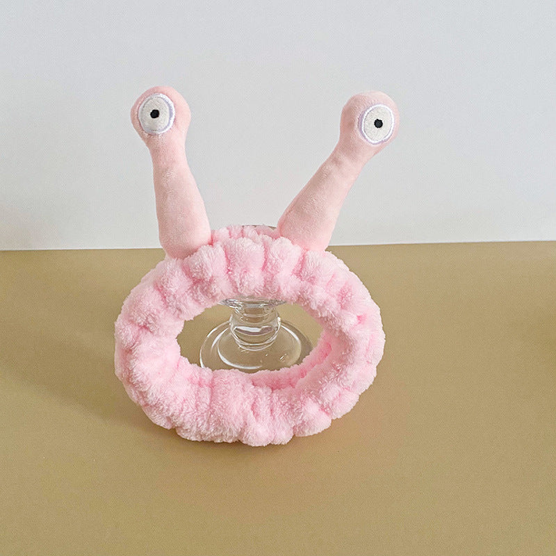 Wholesale Cartoon Snail Coral Velvet Headband