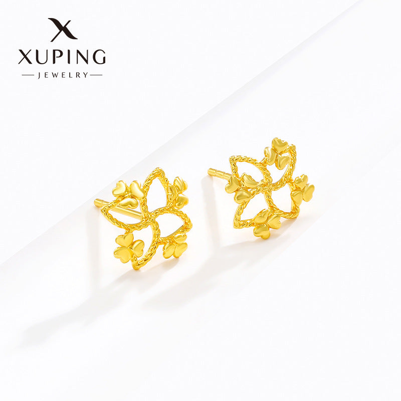 Wholesale Summer Simulated Flower High End, Niche Fashion Retro Earrings
