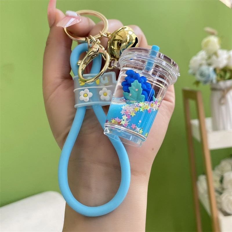 Wholesale Grape Milk Tea Acrylic Keychains