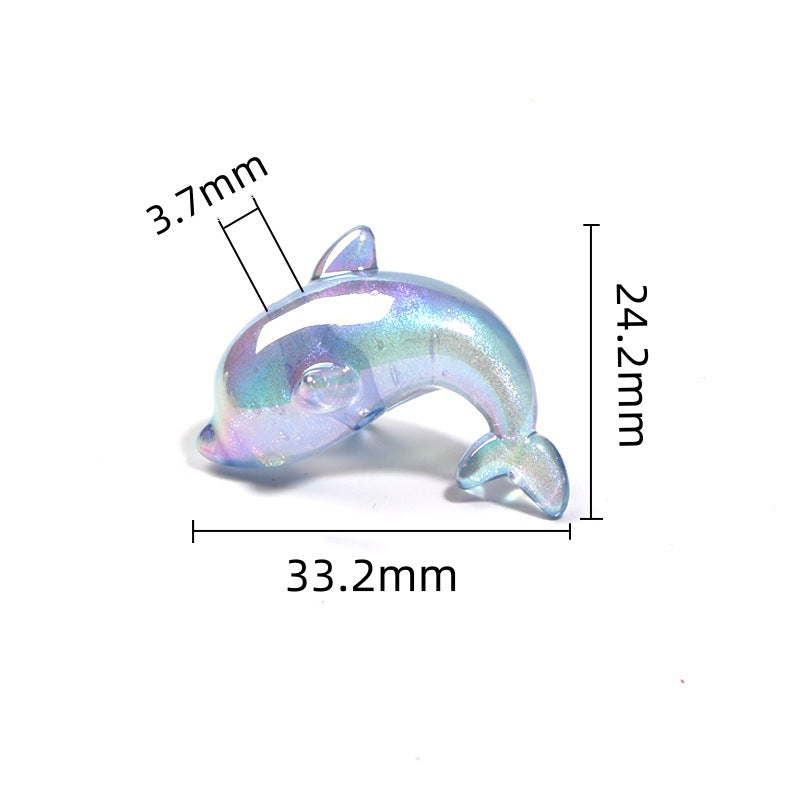 Wholesale 100pcs  Acrylic Cute dolphin beads