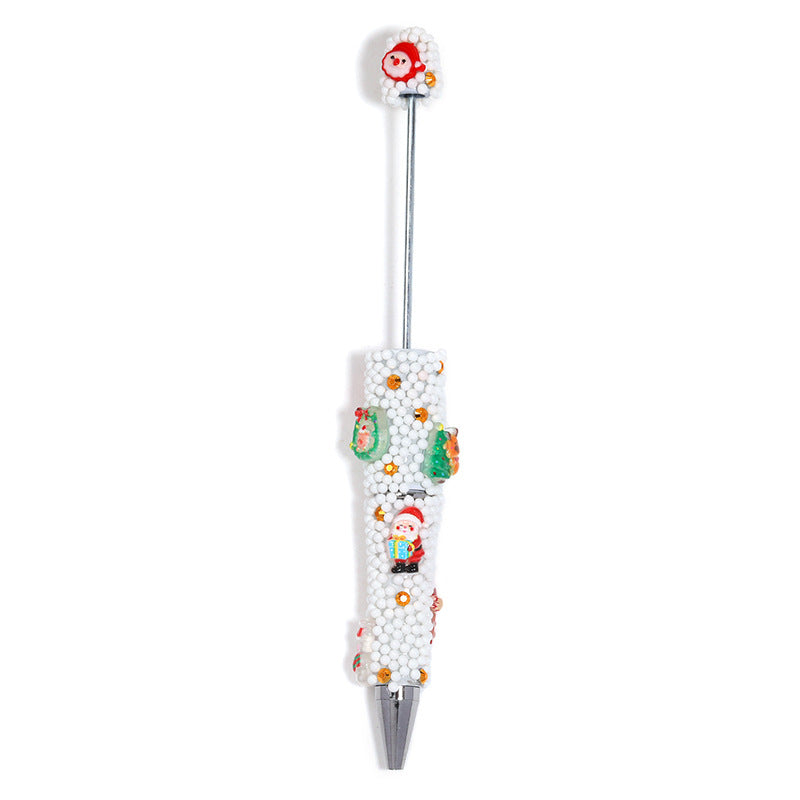 Wholesale 5pcs Christmas Colorful  Snowman  Beadable Pens