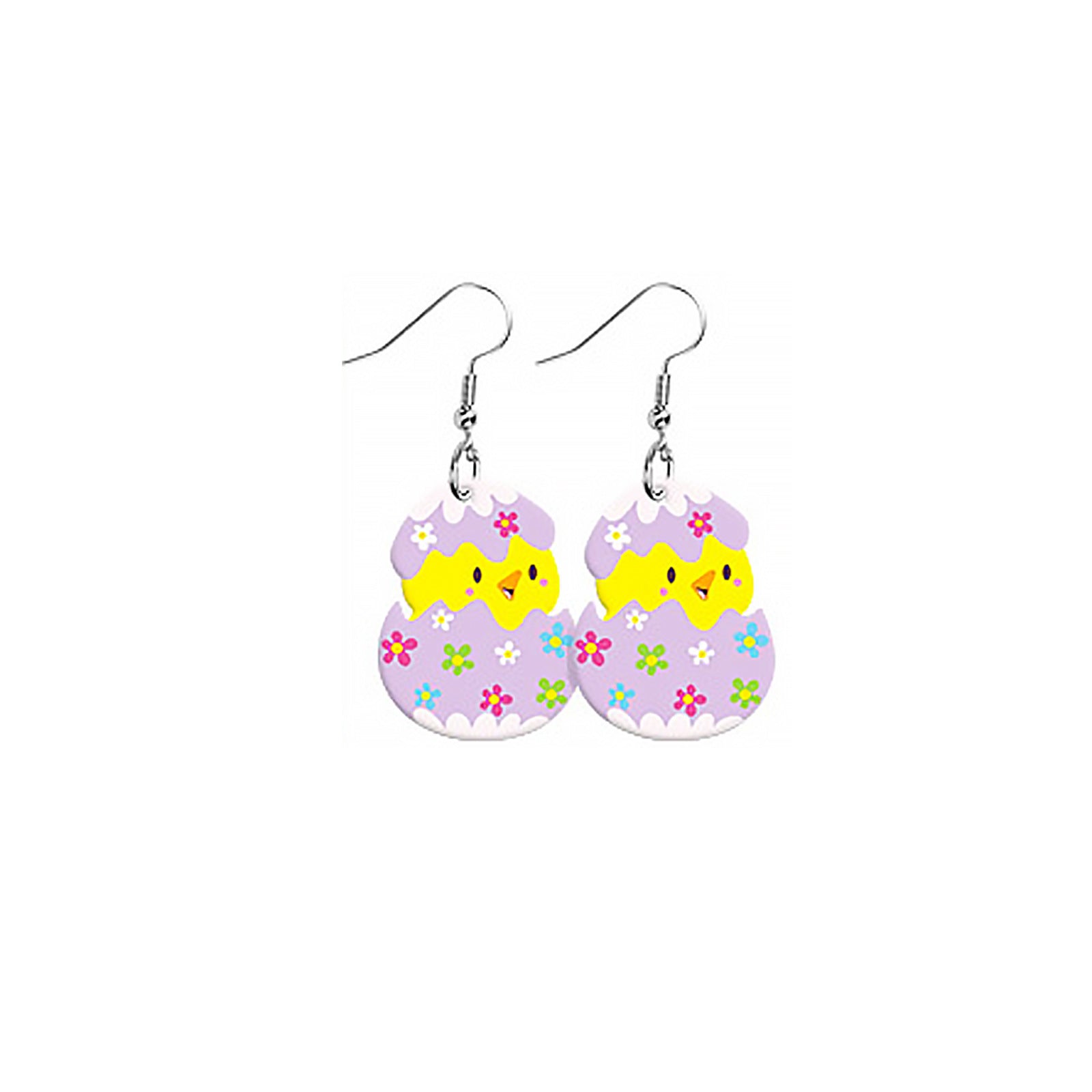 Wholesale Easter rabbit Egg Mushroom Double-sided Acrylic Earrings
