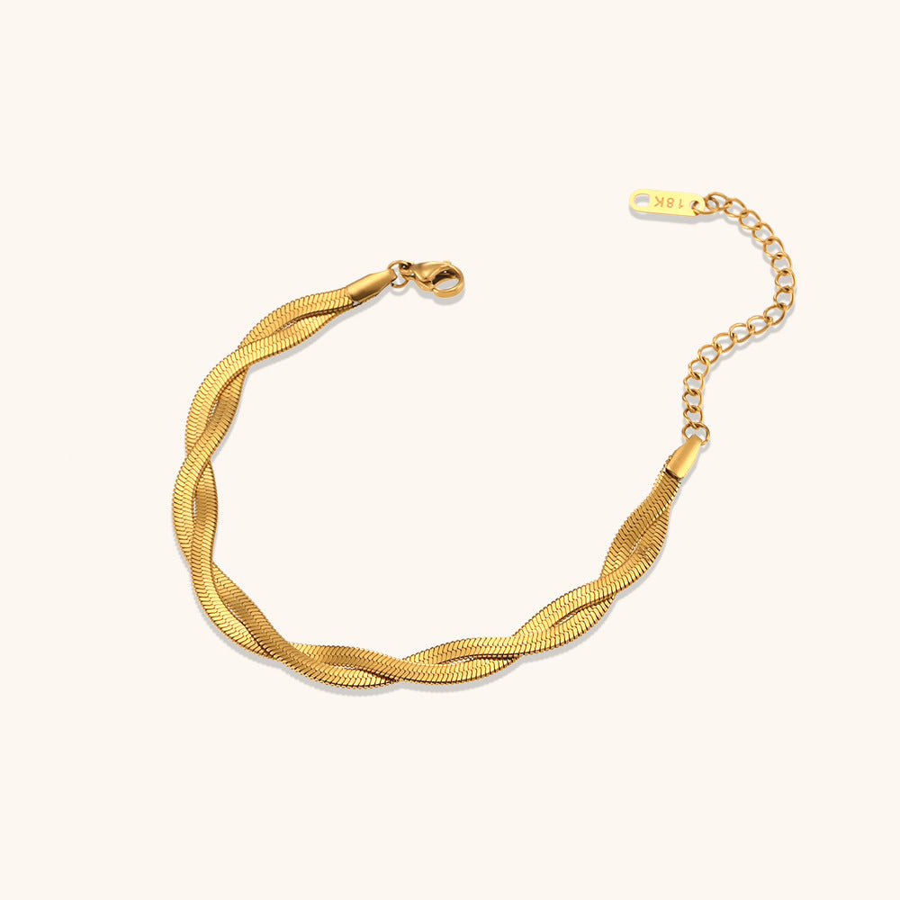 Collares de acero inoxidable de cadena de acero de cadena de serpiente cría de dos hilos trenzados entrelazados