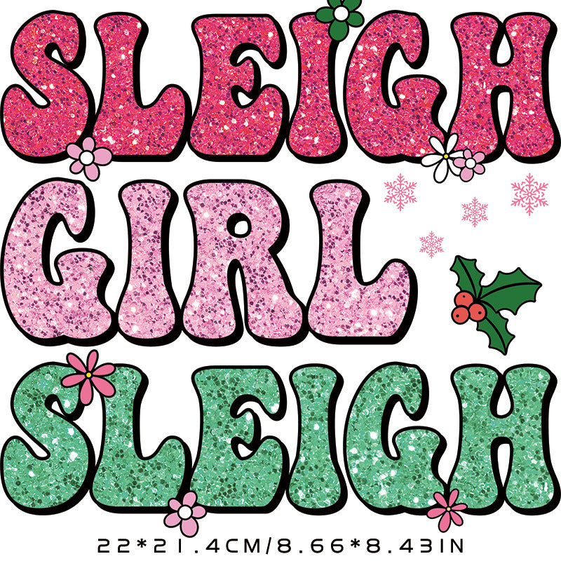 Wholesale  Christmas Hot Stamping Pattern Sticker T-shirt Printing Hot Stamping Heat Transfer in stock Pattern Hot Stamping