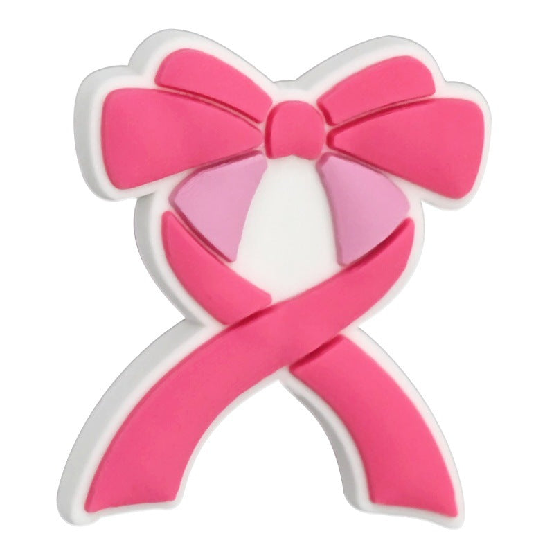 Wholesale Random 100pcs Colorful Ribbon Beads PVC Soft Rubber Beads Focal Beads