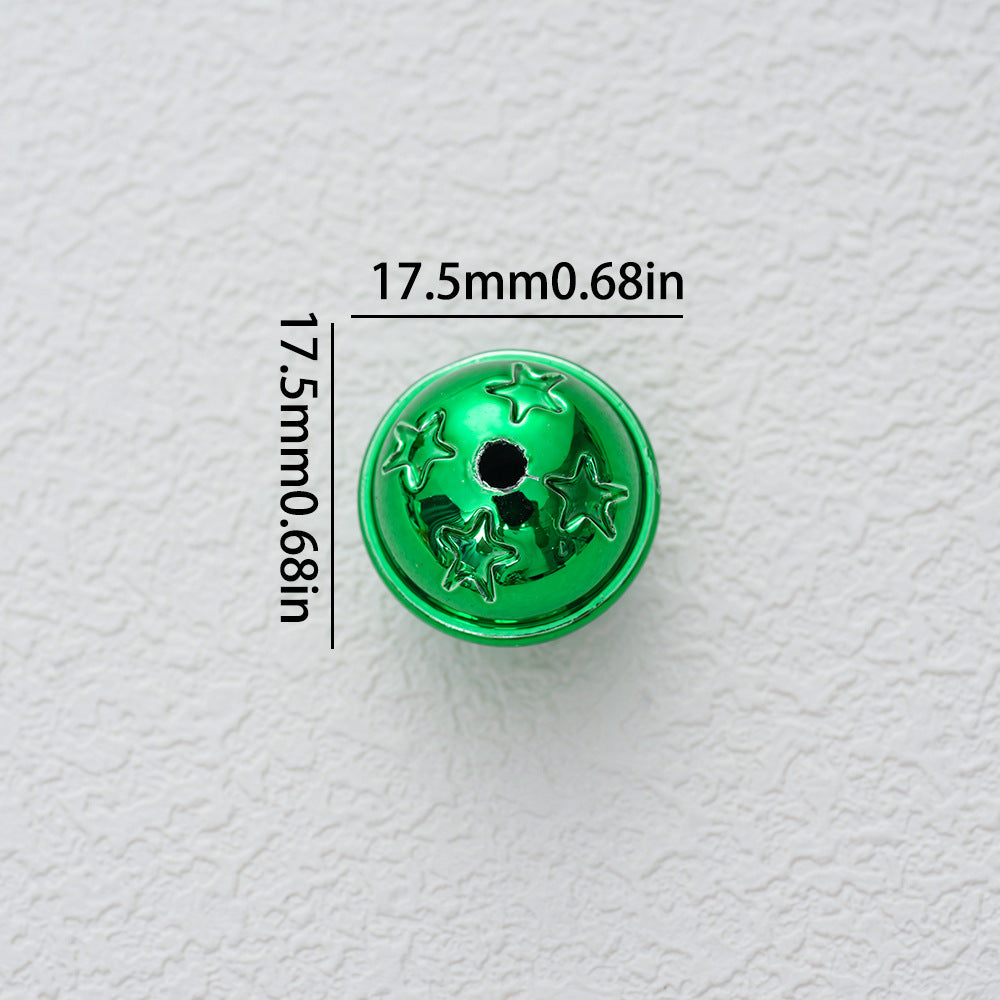 Wholesale 10pcs    Pentagram Christmas Bell Acrylic Beads