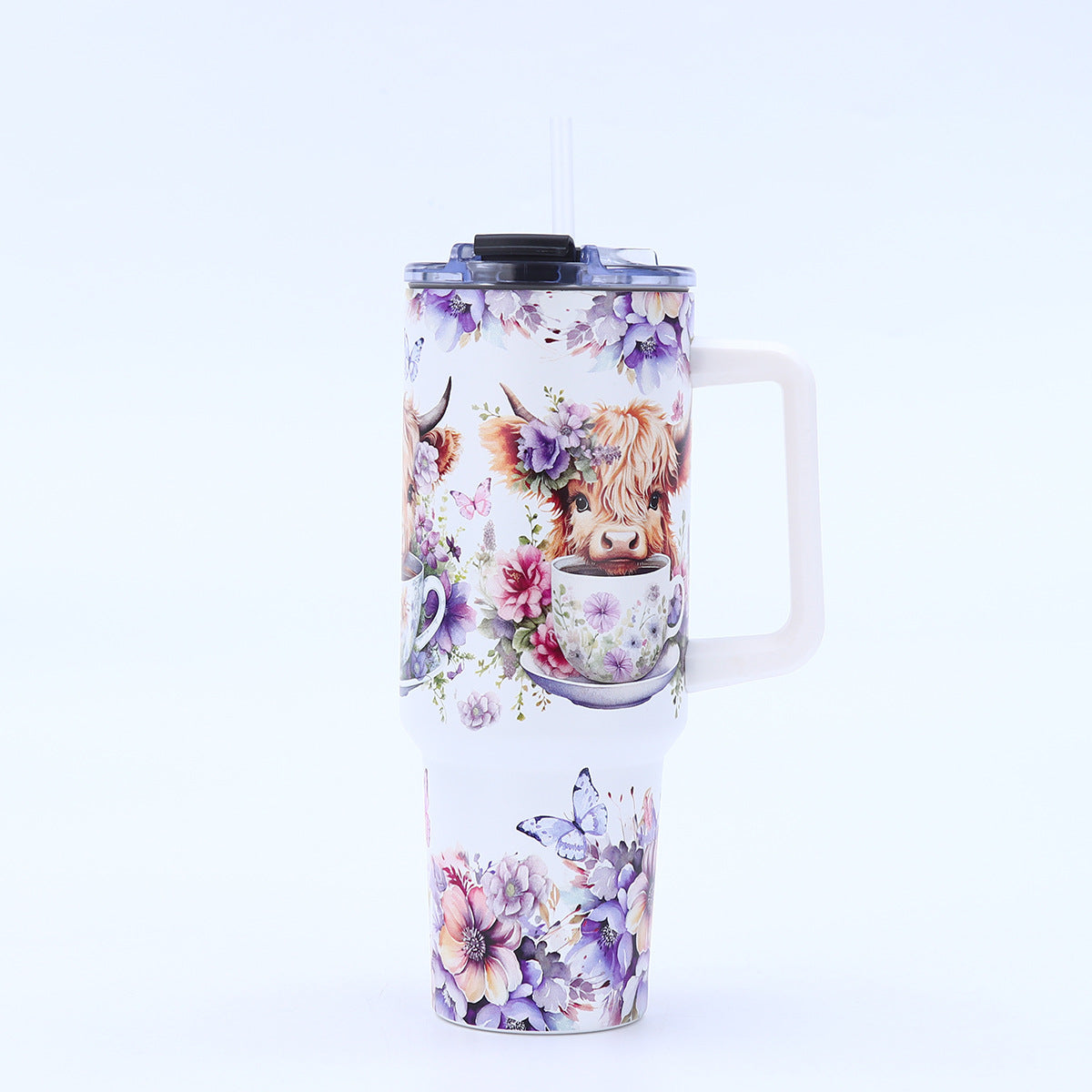 Wholesale Tumbler Large Capacity Cartoon Ice Cup Stainless Steel Outdoor 40oz Thermos Cup