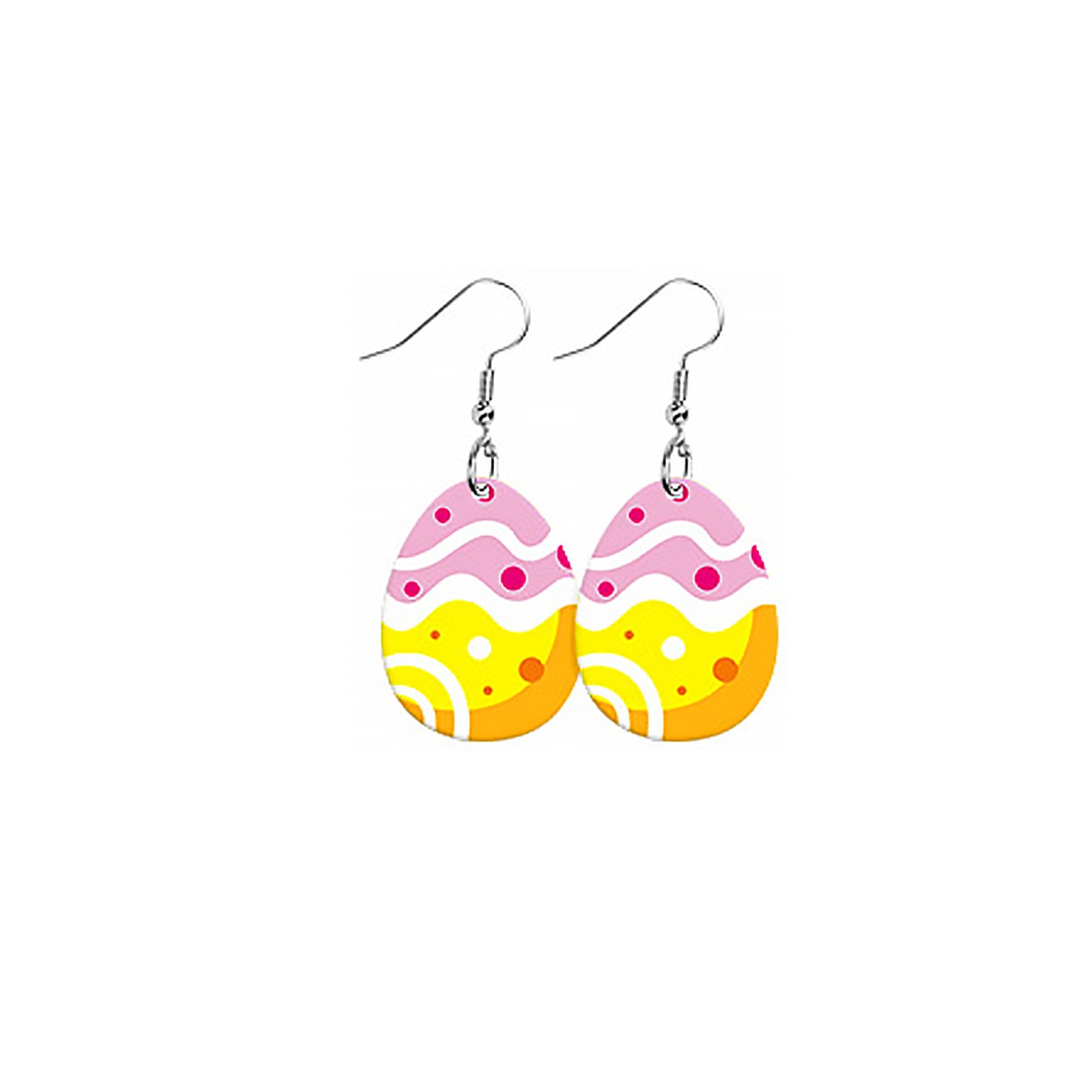 Wholesale Easter rabbit Egg Mushroom Double-sided Acrylic Earrings