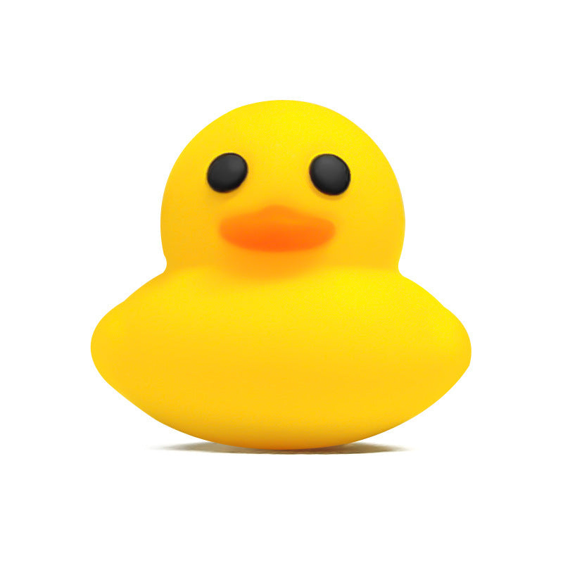 Wholesale 10pcs 3D Pure Color Little Yellow Duck Stereo  Focal Beads