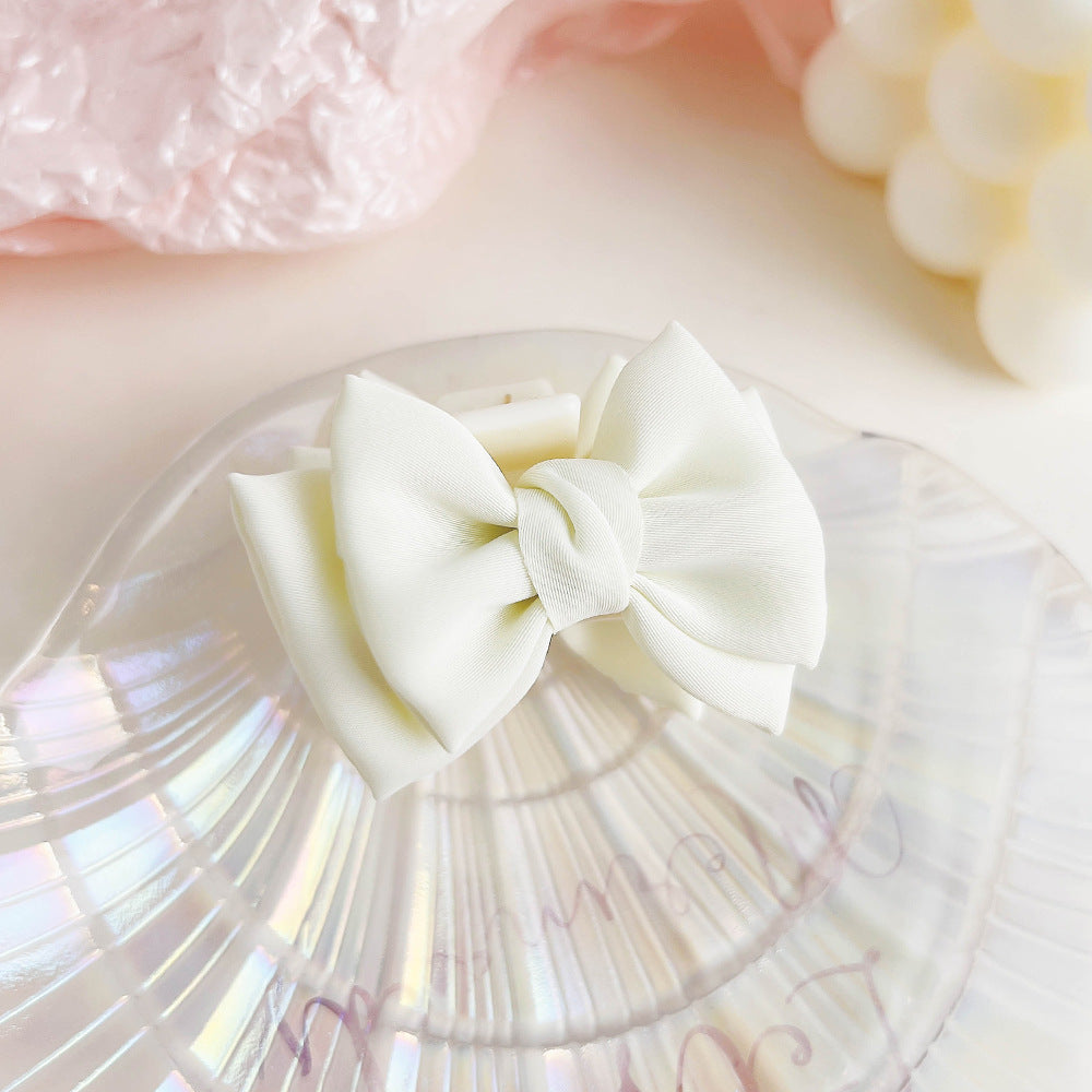 Tela al por mayor Bowknot clip de agarre pequeño