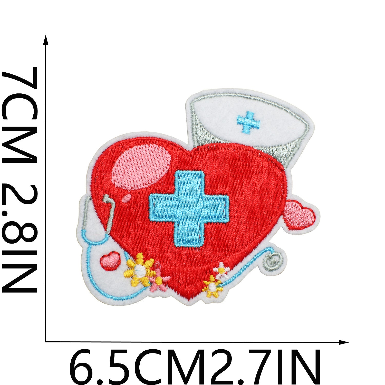 Wholesale Cartoon human organ embroidery patch medical equipment patch